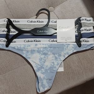 Calvin Klein thong underwear set of 3